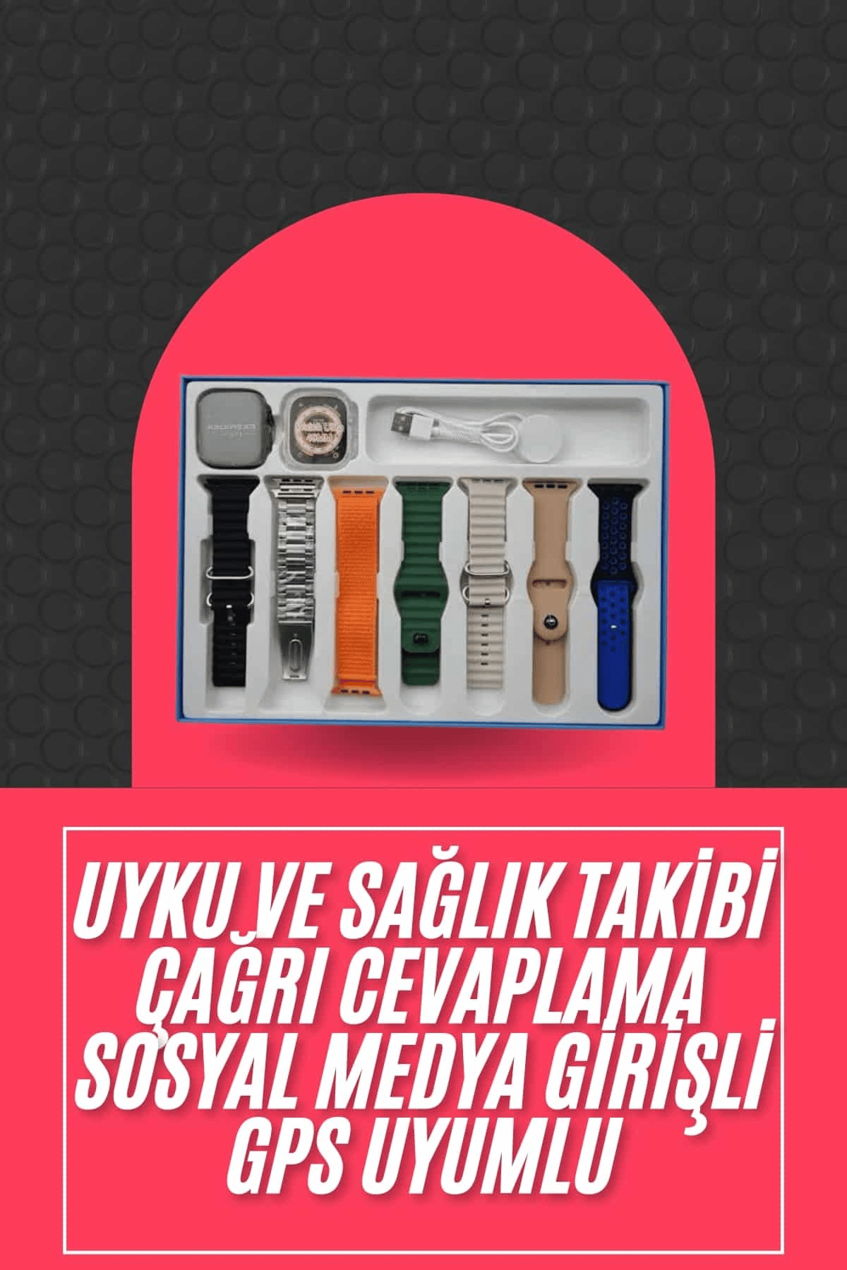 Akıllı Saat Unisex Akıllı Saat Çoklu Kordon Seçeneği Çelik Kordon Plastik Kordon
