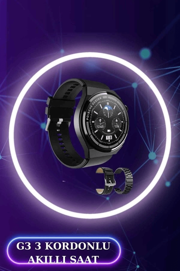 Akıllı Saat ve Kulaklık Seti Dokunmatik Ekran 5.0 Bluetooth Bağlantılı Sesli Görüşme