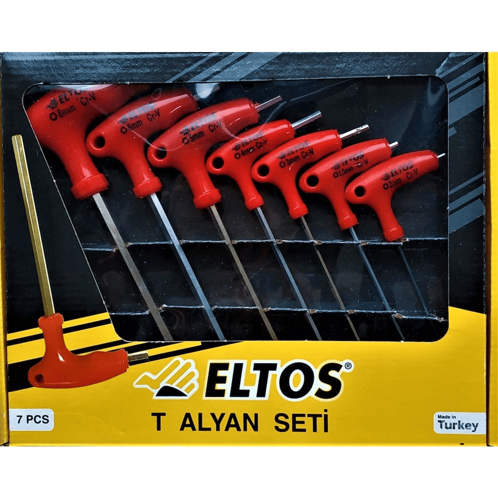 Alyan Takımı 7 Parça T Tipi Allen - Eltos Bx40