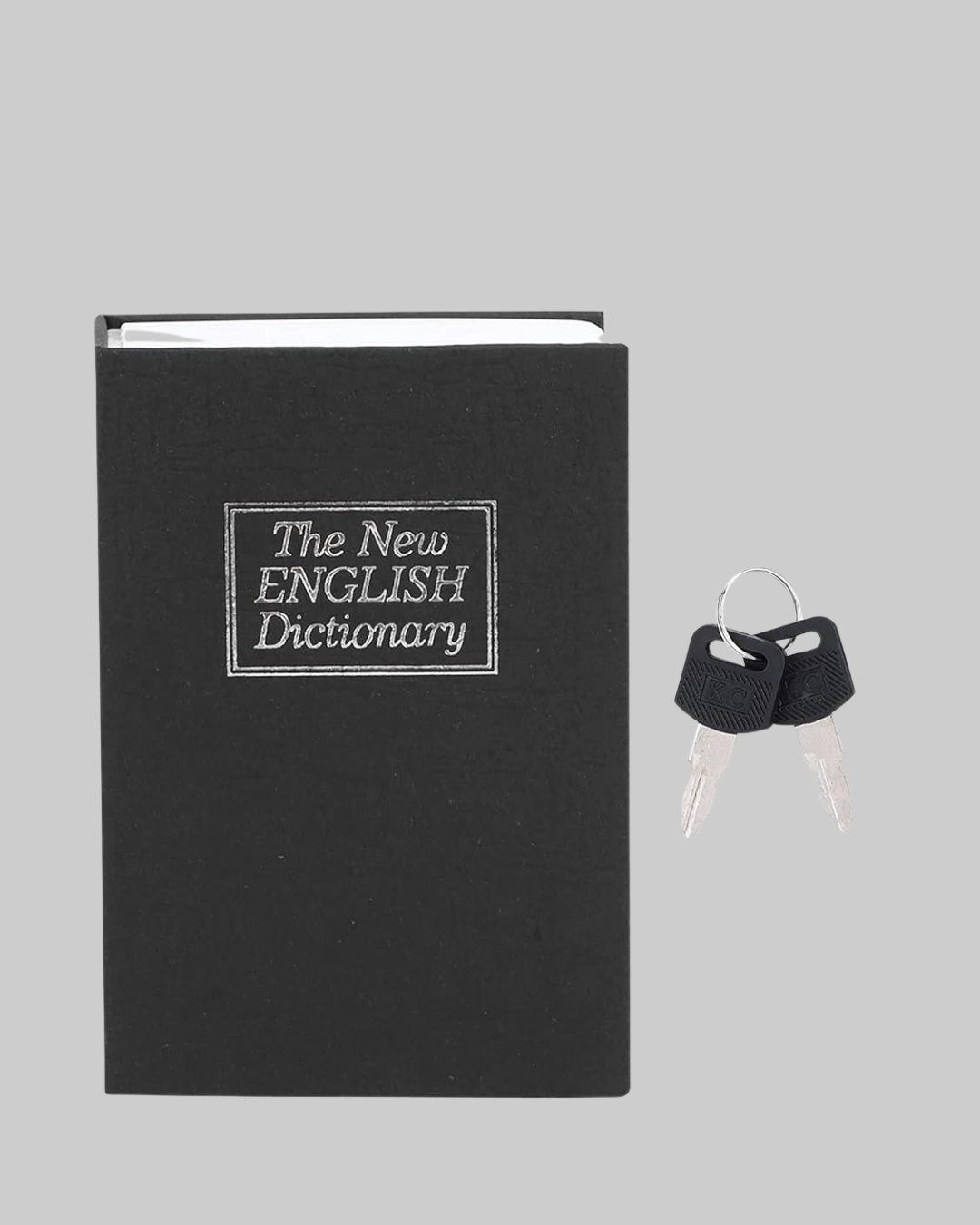 Anahtarlı Gizli Kitap Kasa – Metal İç Yapı, Kamuflajlı Sözlük Tasarım