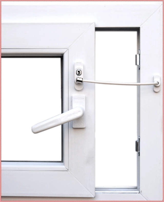 Anahtarlı Halatlı Pvc Kapı Pencere Emniyet Kilidi Bx40