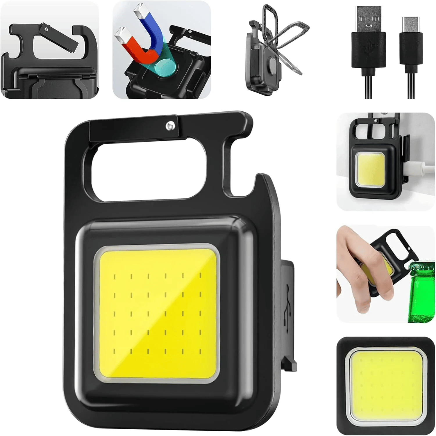Anahtarlıklı Fener Fener Cob Led Bx40