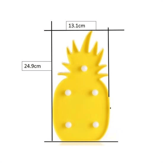 Ananas Şeklinde Ledli Dekoratif Eğlenceli Çocuk Gece Lambası Bx40
