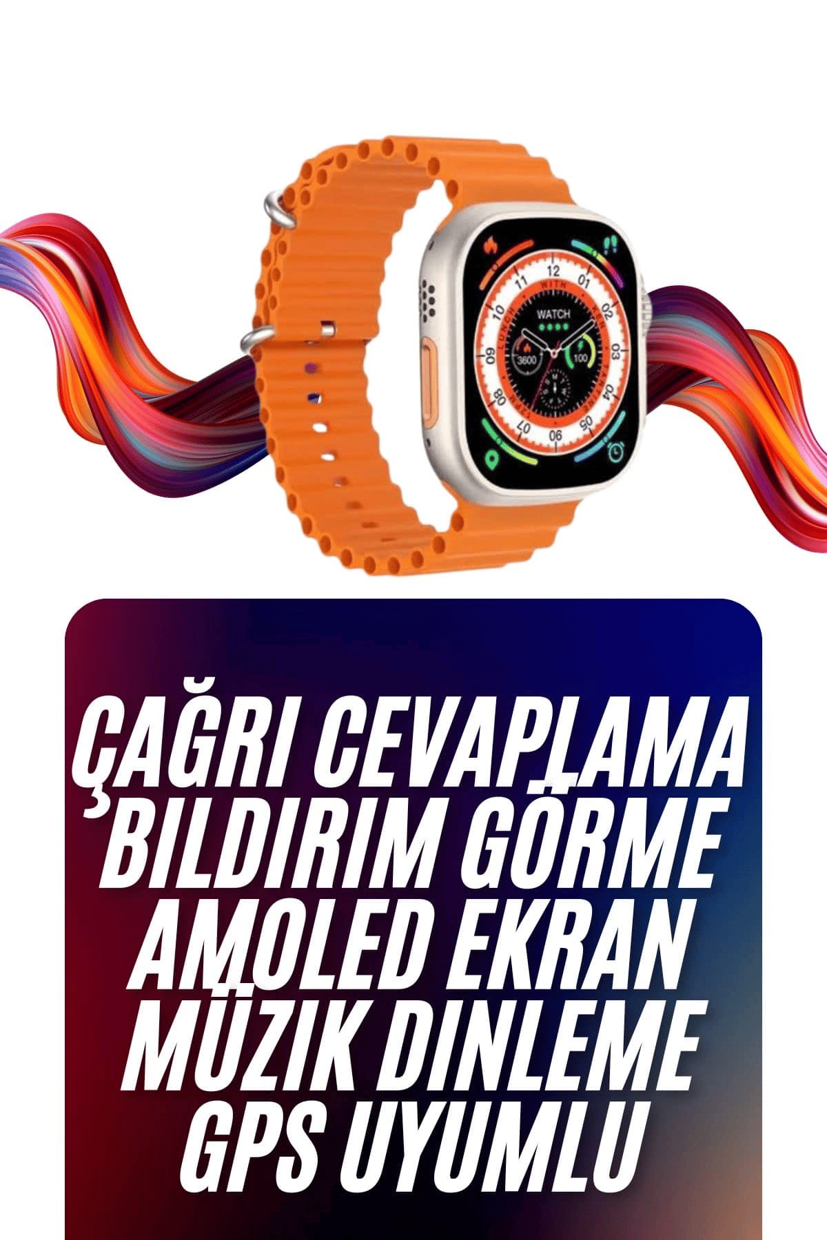 Android ve İOS Uyumlu Uyku ve Sağlık Takibi Yapabilen 3 Kordonlu Akıllı Saat