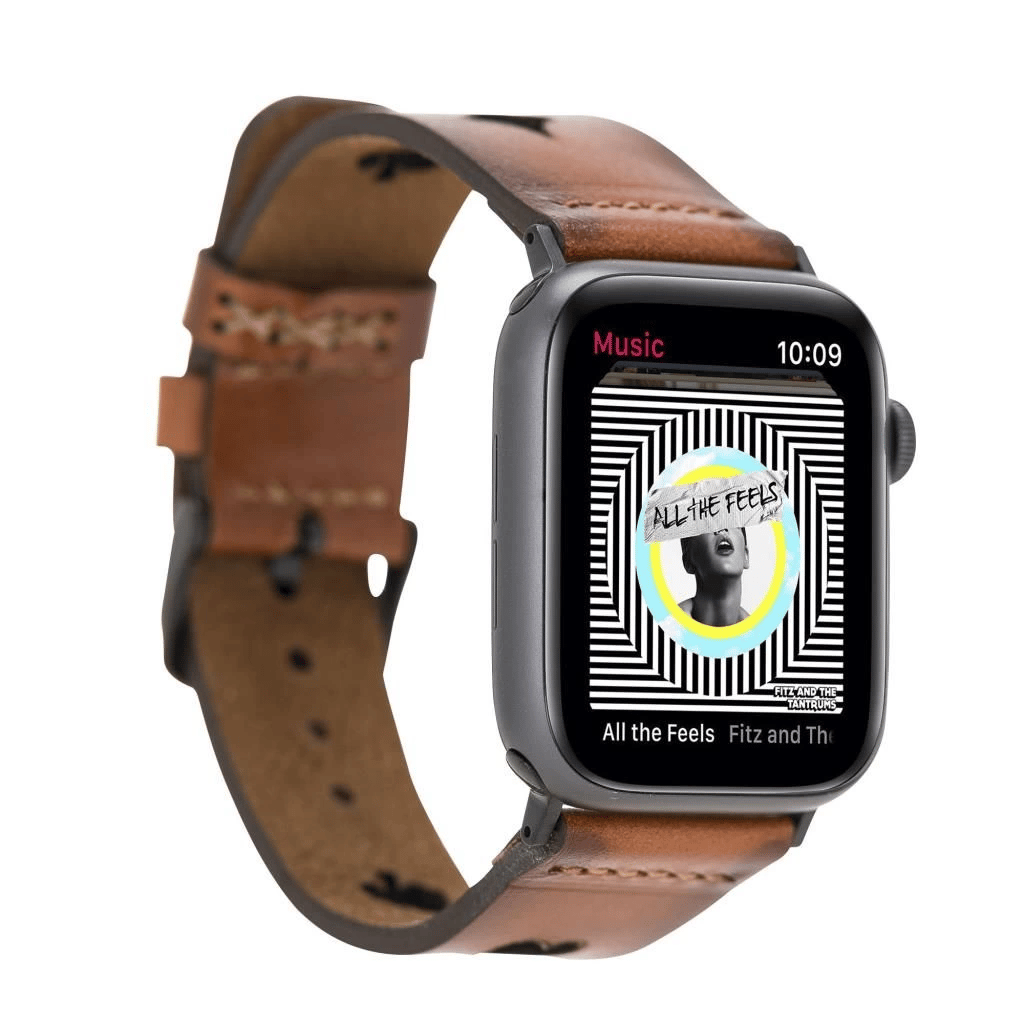 Apple Watch Uyumlu Deri Kordon 42-44-45mm Avesta RST2EF