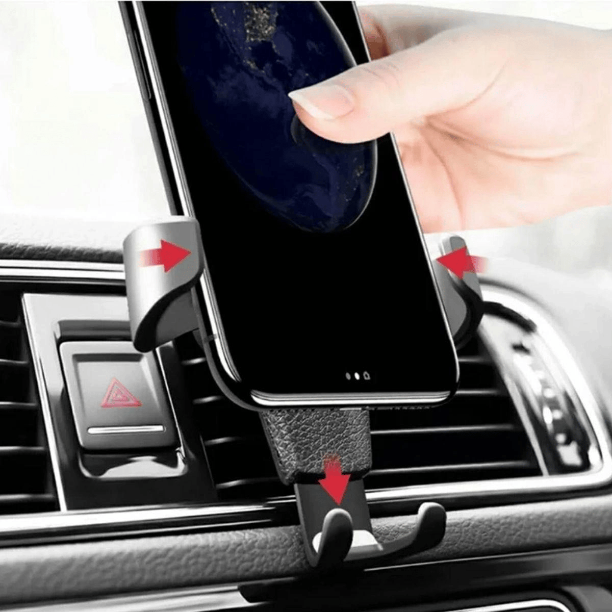 Araç İçi Klima Izgarasına Takılabilen Plastik Oto Telefon Tutucu Gravity Bx40