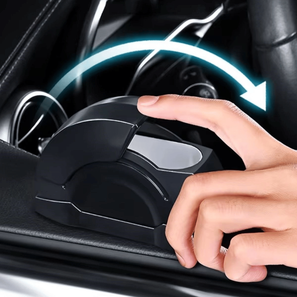 Araç İçi Salyangoz Küllük – Sürgülü Kapaklı, Metal Hazneli, Koku Yayılımını Azaltmaya Yardımcı Kapı Koluna Takılabilen Otomobil Küllüğü Bx40