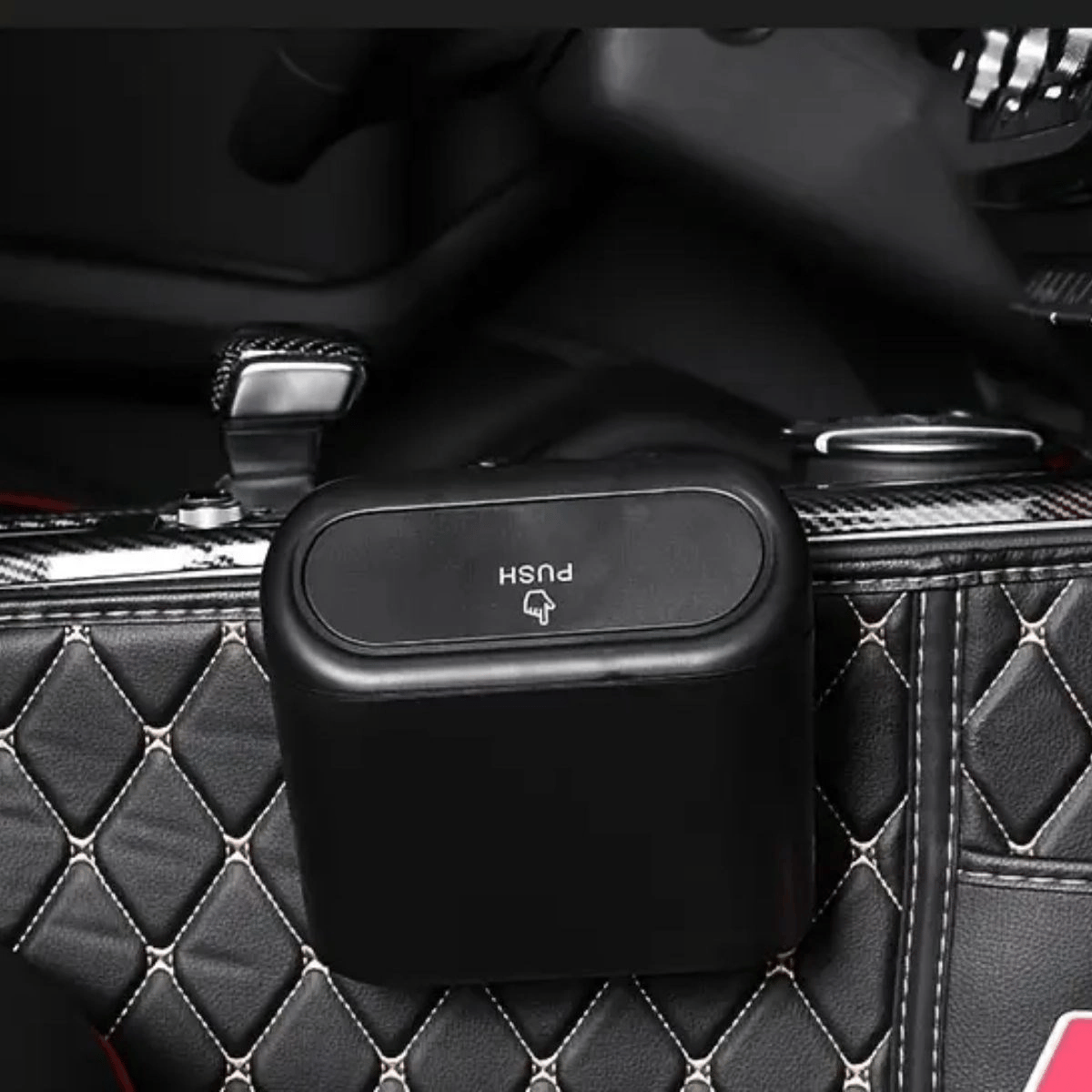 Araç İçi Takılarak Sabitlenebilen Mini Kapaklı Çöp Kovası Bx40
