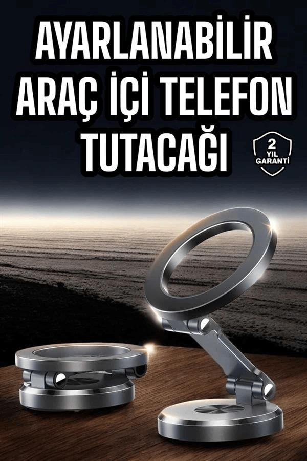 Araç İçi Telefon Tutacağı Manyetik Tasarım Ayarlanabilir