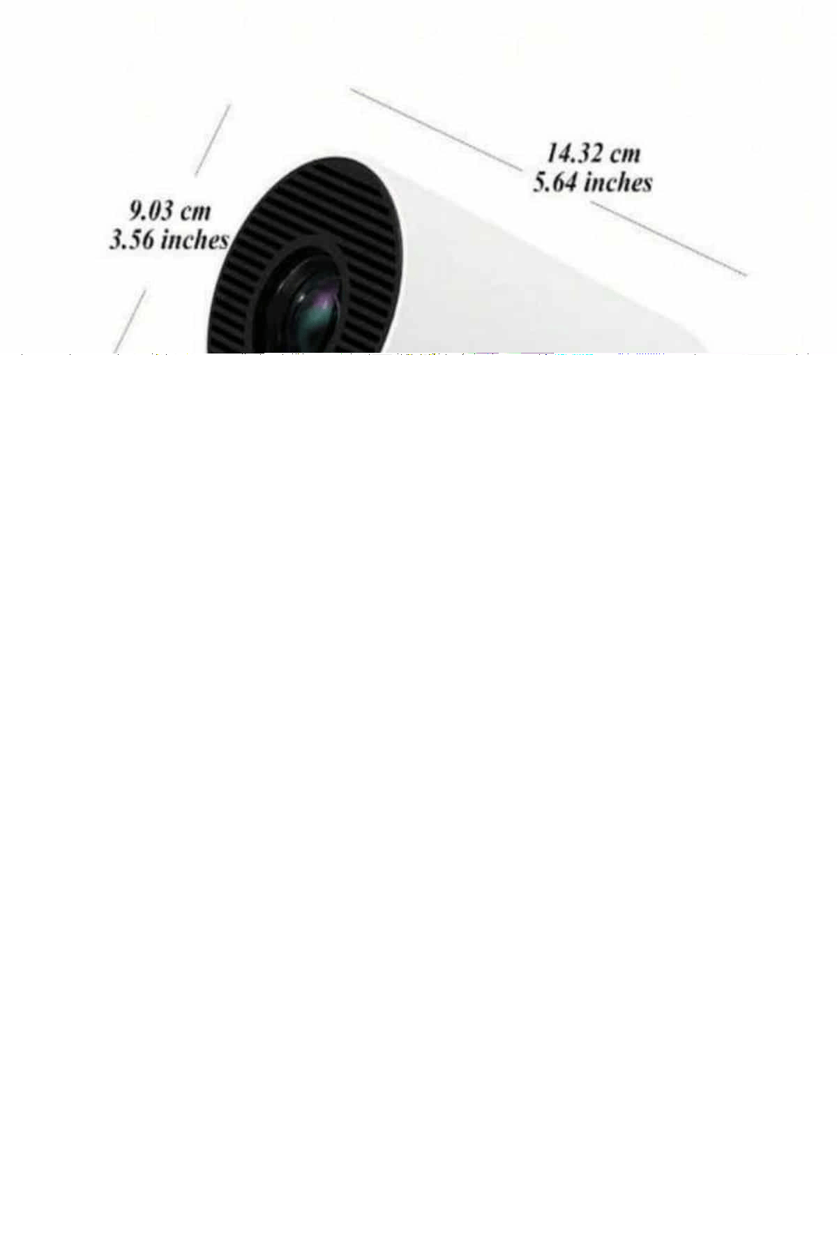Ayaklı Projeksiyon Taşınabilir Mini Projektör Sinema Projektörü Android