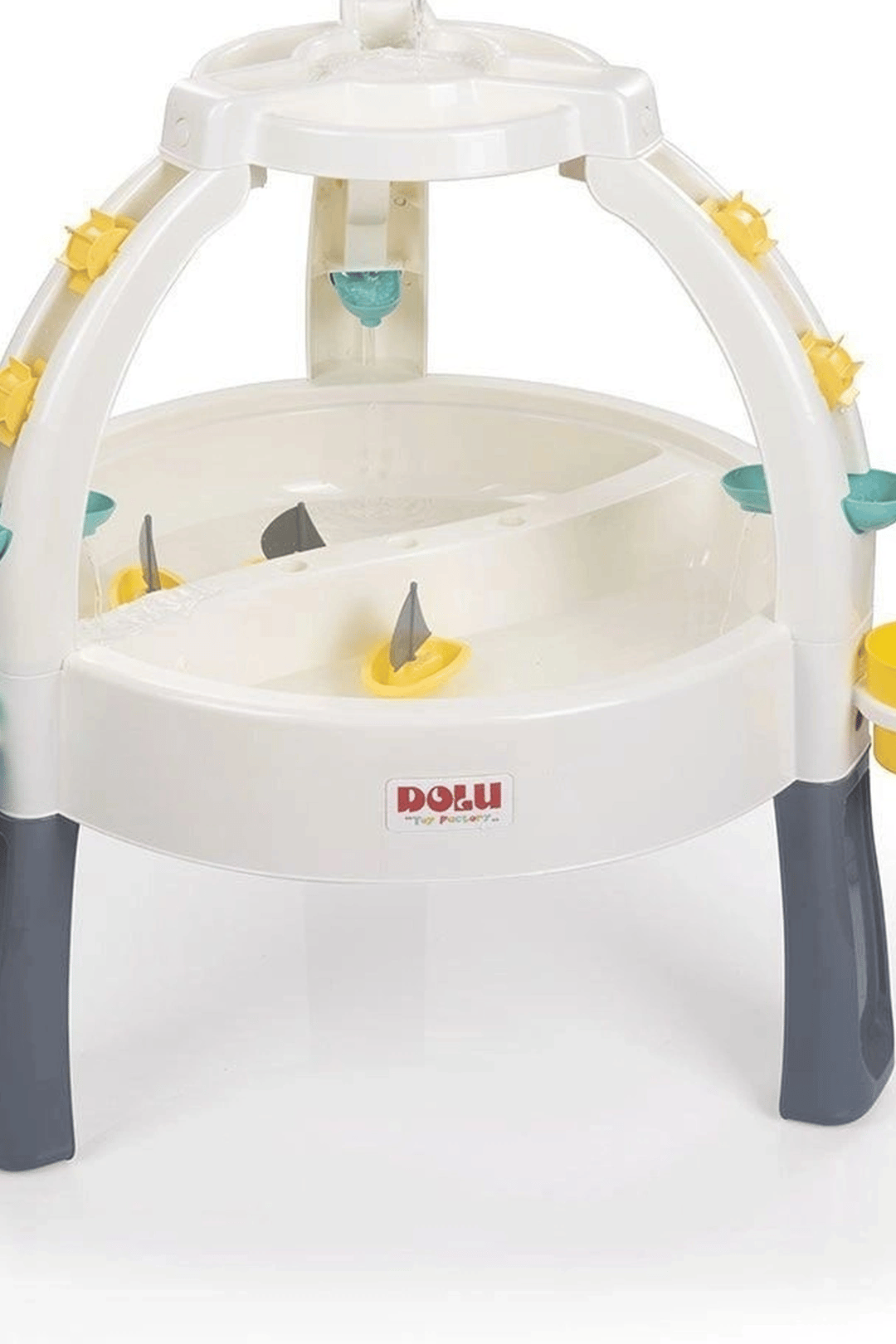 Ayarlanabilir Bacaklı 82 cm Kum Ve Su Oyun Masası - 24 Ay+ Çocuklar İçin Çift Bölmeli BX-313553