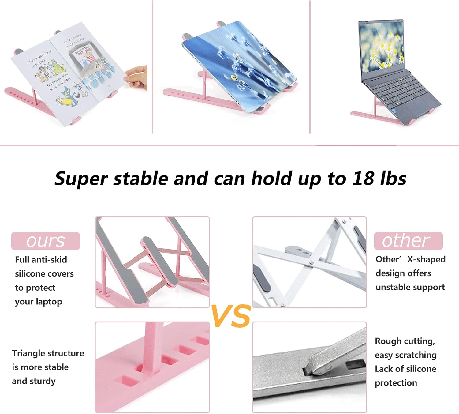 Ayarlanabilir Laptop Standı 7 Kademe