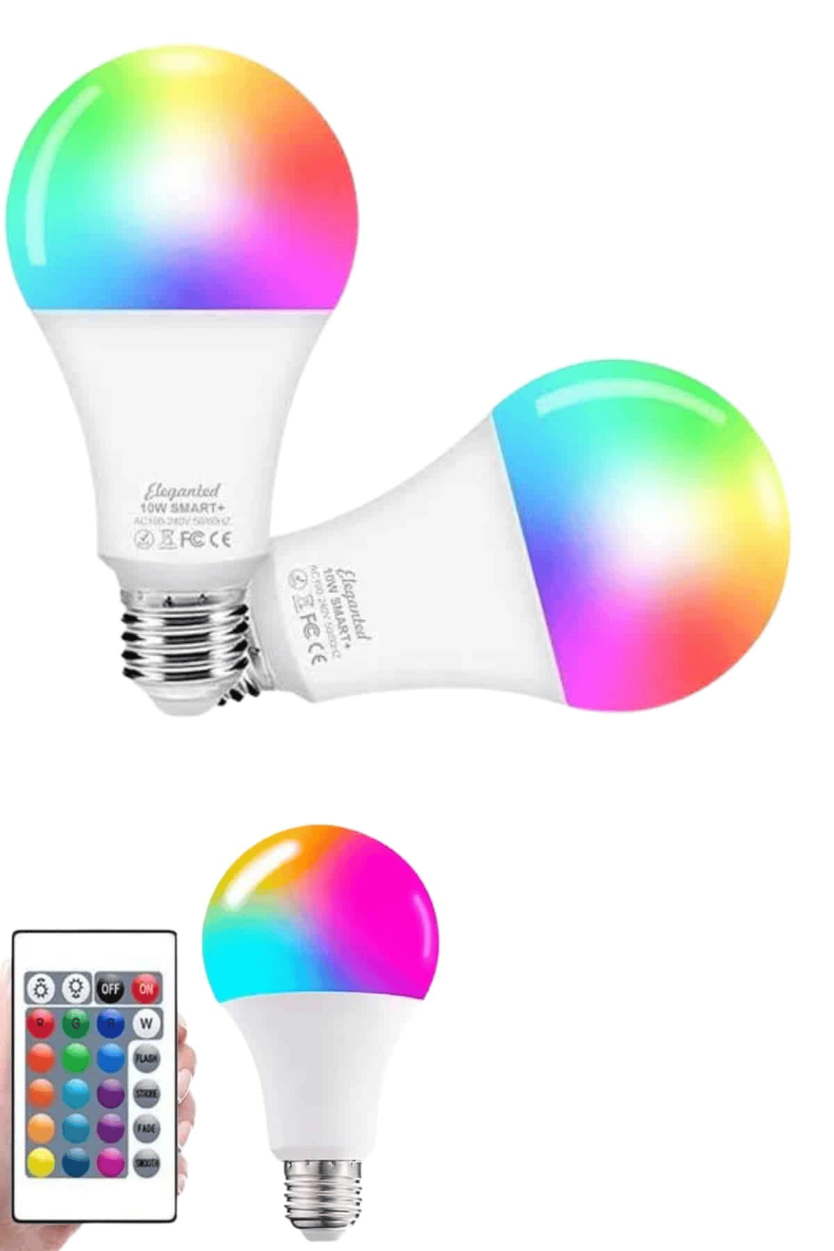 Ayarlanabilir Parlaklık RGB Led Ampul Beyaz Lamba Ve Renkli Ampul