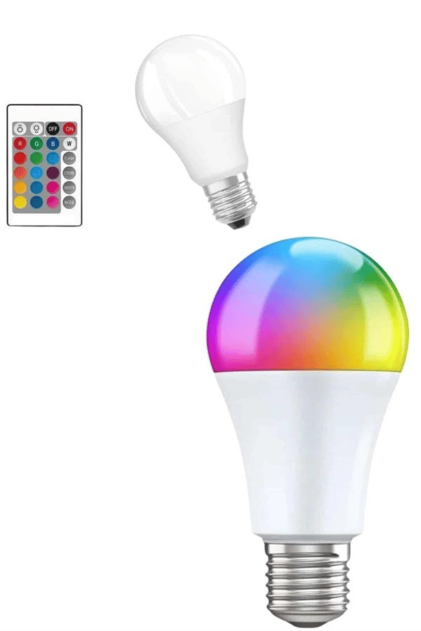 Ayarlanabilir Parlaklık RGB Led Ampul Beyaz Lamba Ve Renkli Ampul