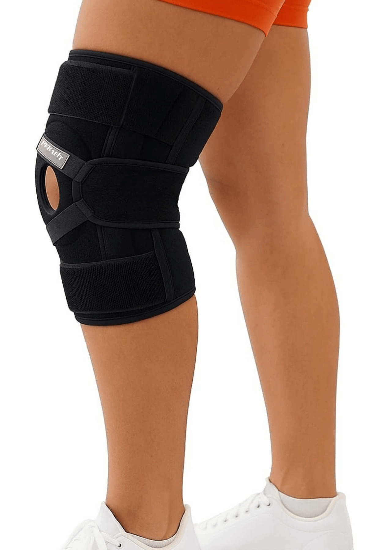 Ayarlanabilir Patella Destekli Ligamentli Menüsküs Çapraz Bağ Koruma Spor Koşu İçin Silikonlu Dizlik