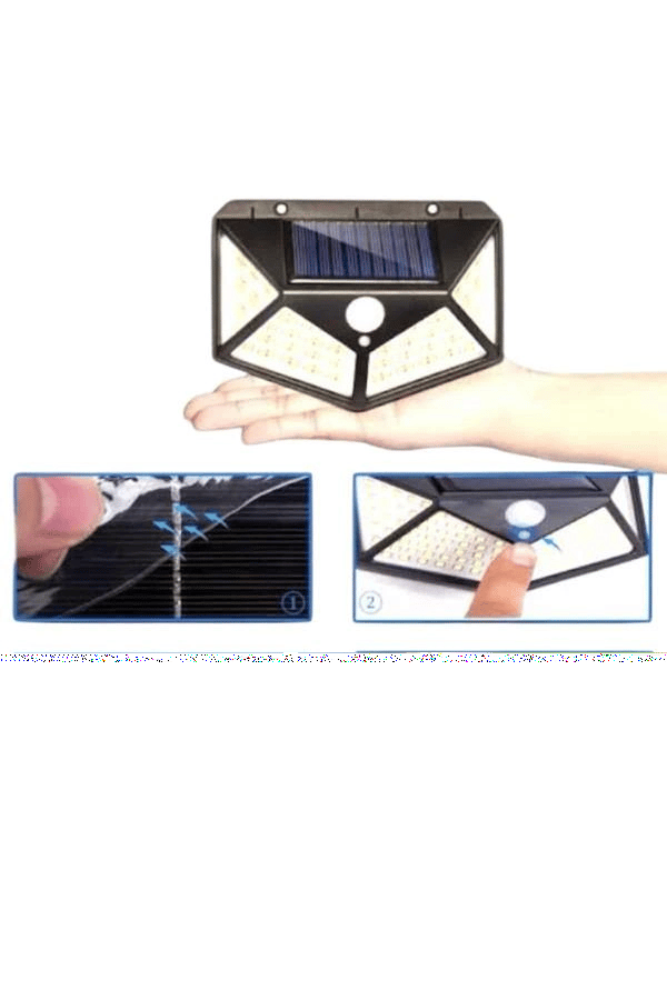 Bahçe Lambası Bahçe Aydınlatma Sensörlü Suya Dayanıklı 100 Led