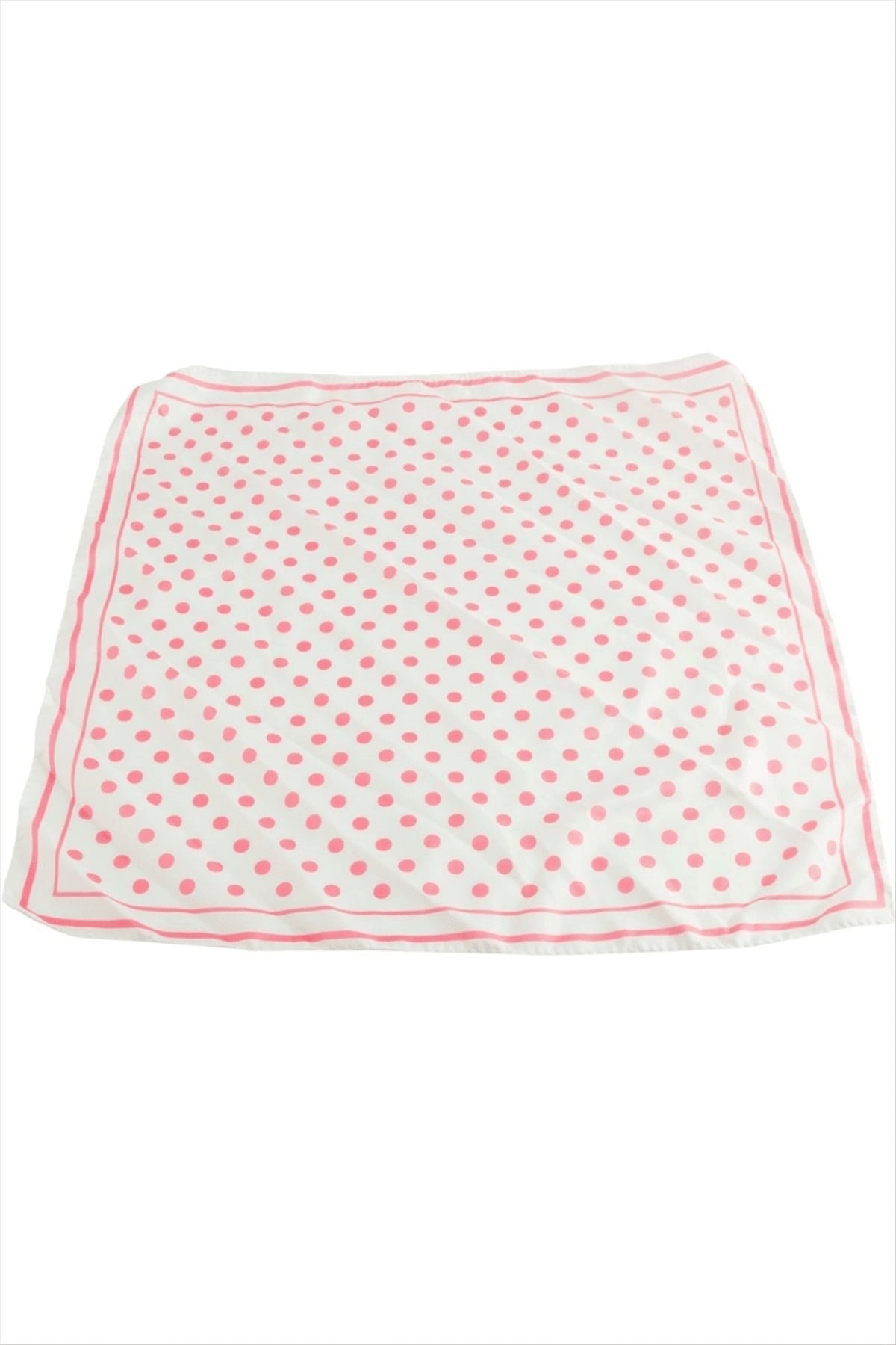 Benekli Desenli Zr Saten Fular 50*50 cm