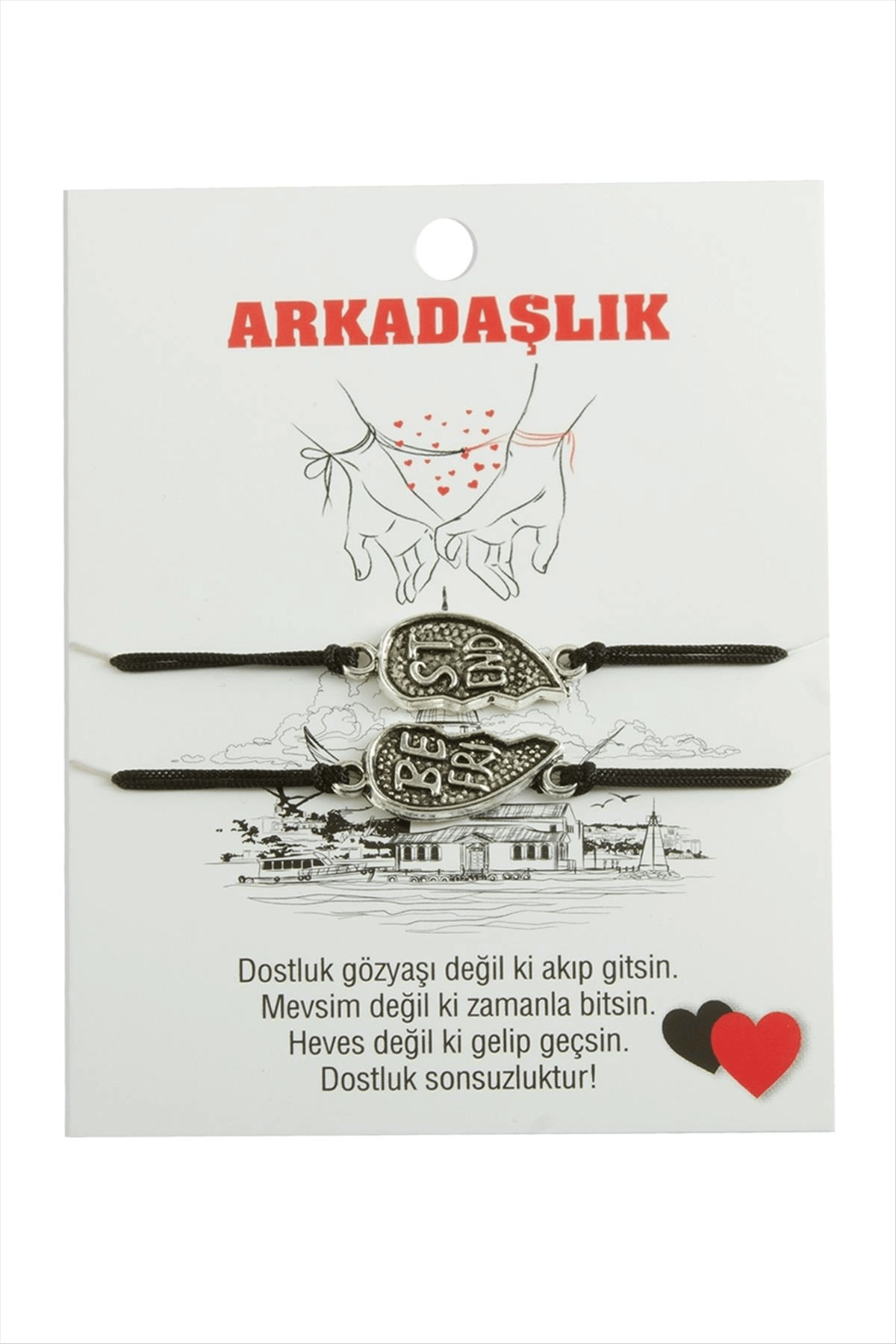 Best Friends Arkadaş Deri Bileklik