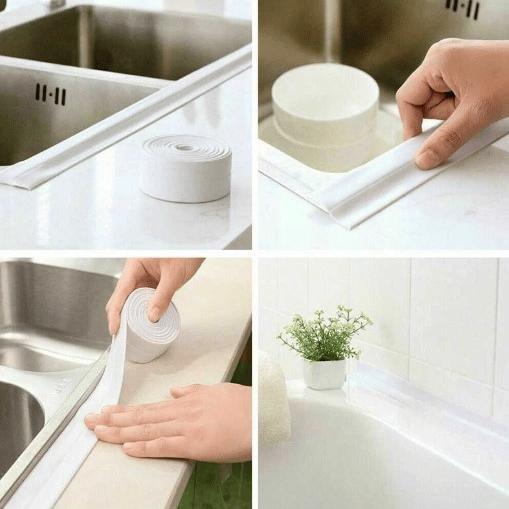 Beyaz Su Sızdırmaz Lavabo Kenar Bandı (3.2m) Bx40