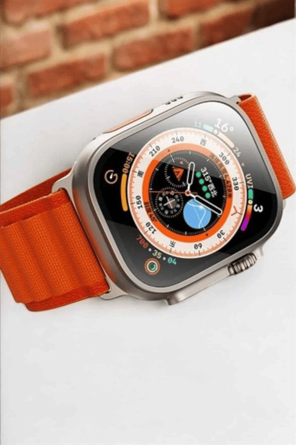 Bluetooth Bağlantılı 49MM Dokunmatik Akıllı Saat Sağlık ve Spor Takip Özellikli