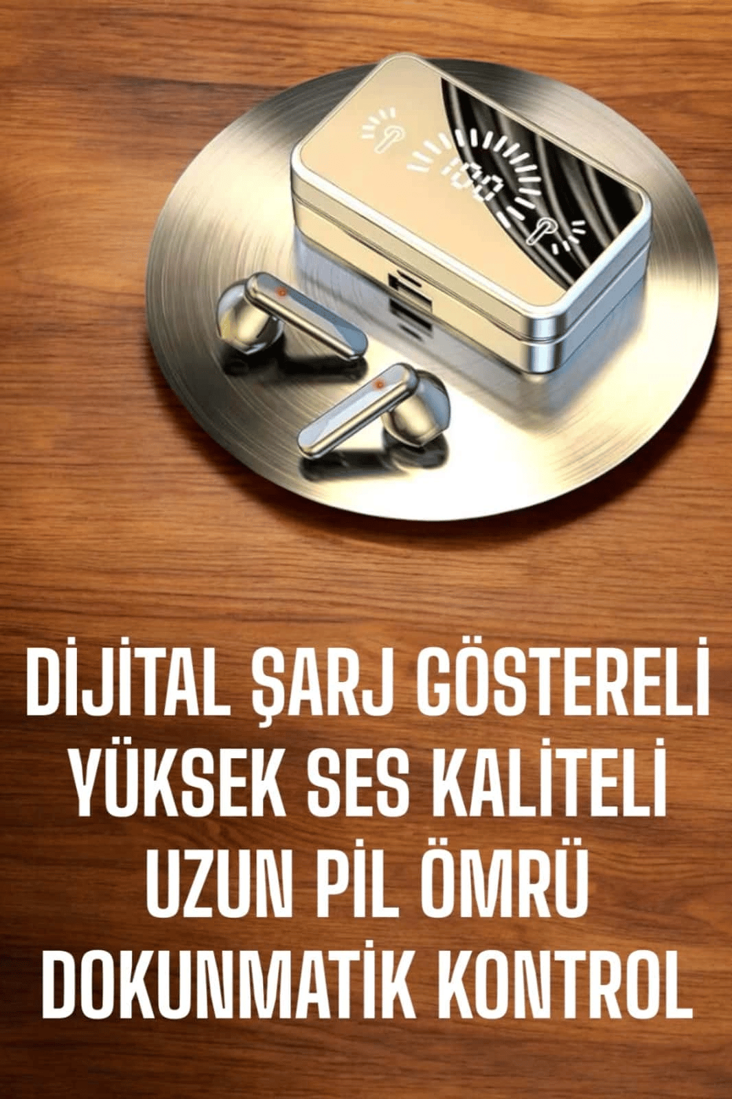 Bluetooth Bağlantılı Dijital Göstergeli Yüksek Ses Kaliteli Kulaklık