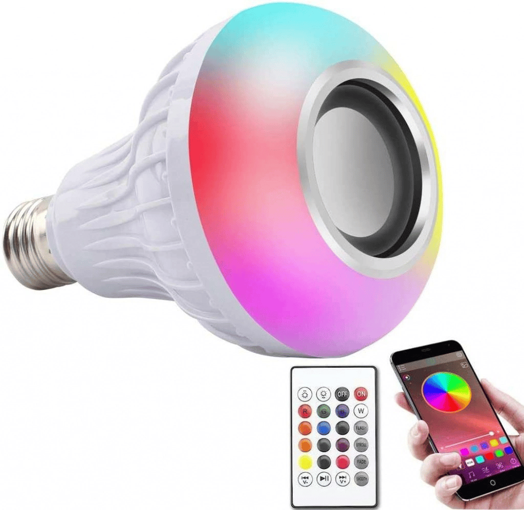 Bluetooth Hoparlör Akıllı Led Ampul Lamba Bx40