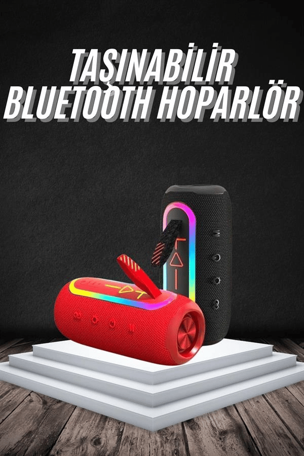 Bluetooth Hoparlör USB Şarjlı Uzun Pil Ömrü Android ve İOS Uyumlu Renkli