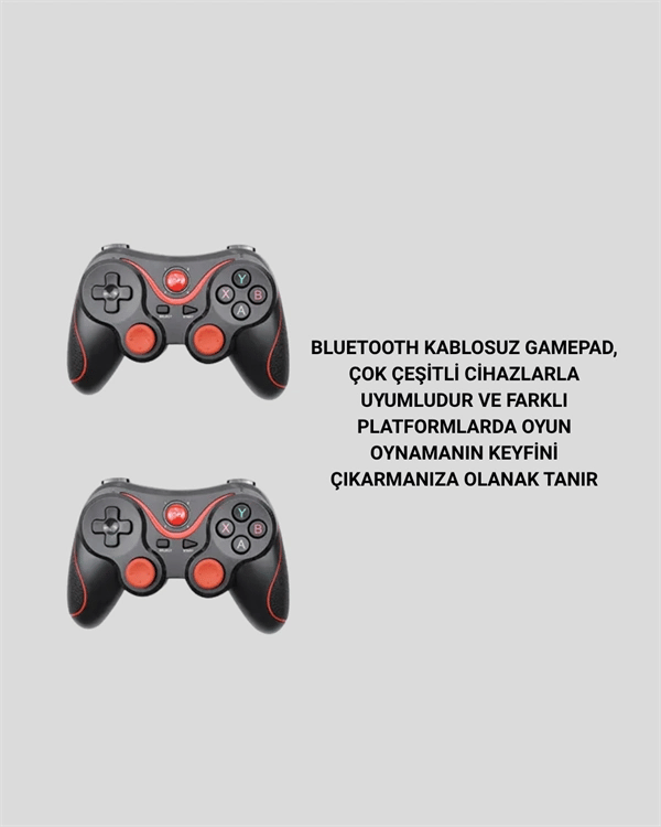 Bluetooth Kablosuz Oyun Kolu – Android iPhone PC Uyumlu