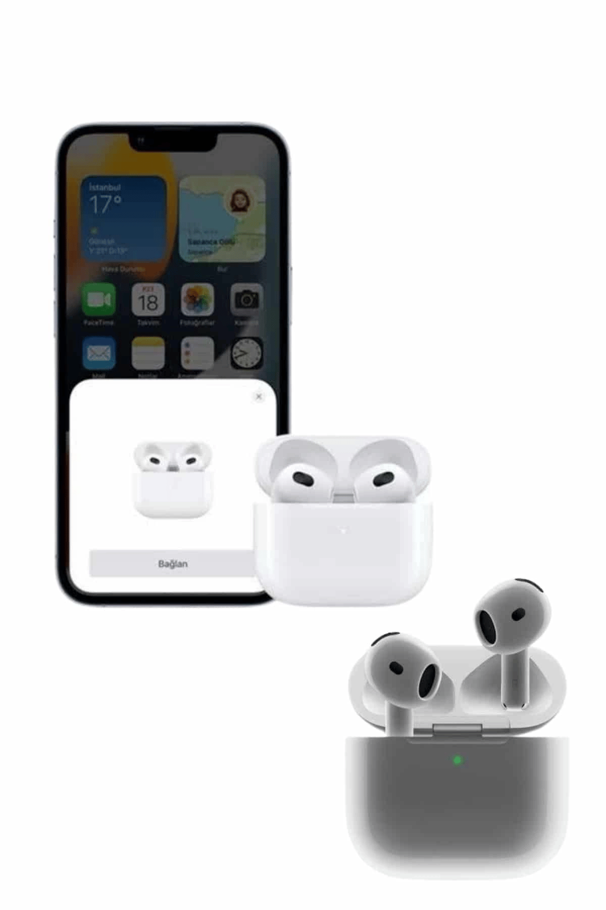 Bluetooth Kulaklık 3. Nesil Ios Android Uyumlu Yeni Nesil Wireless Charge