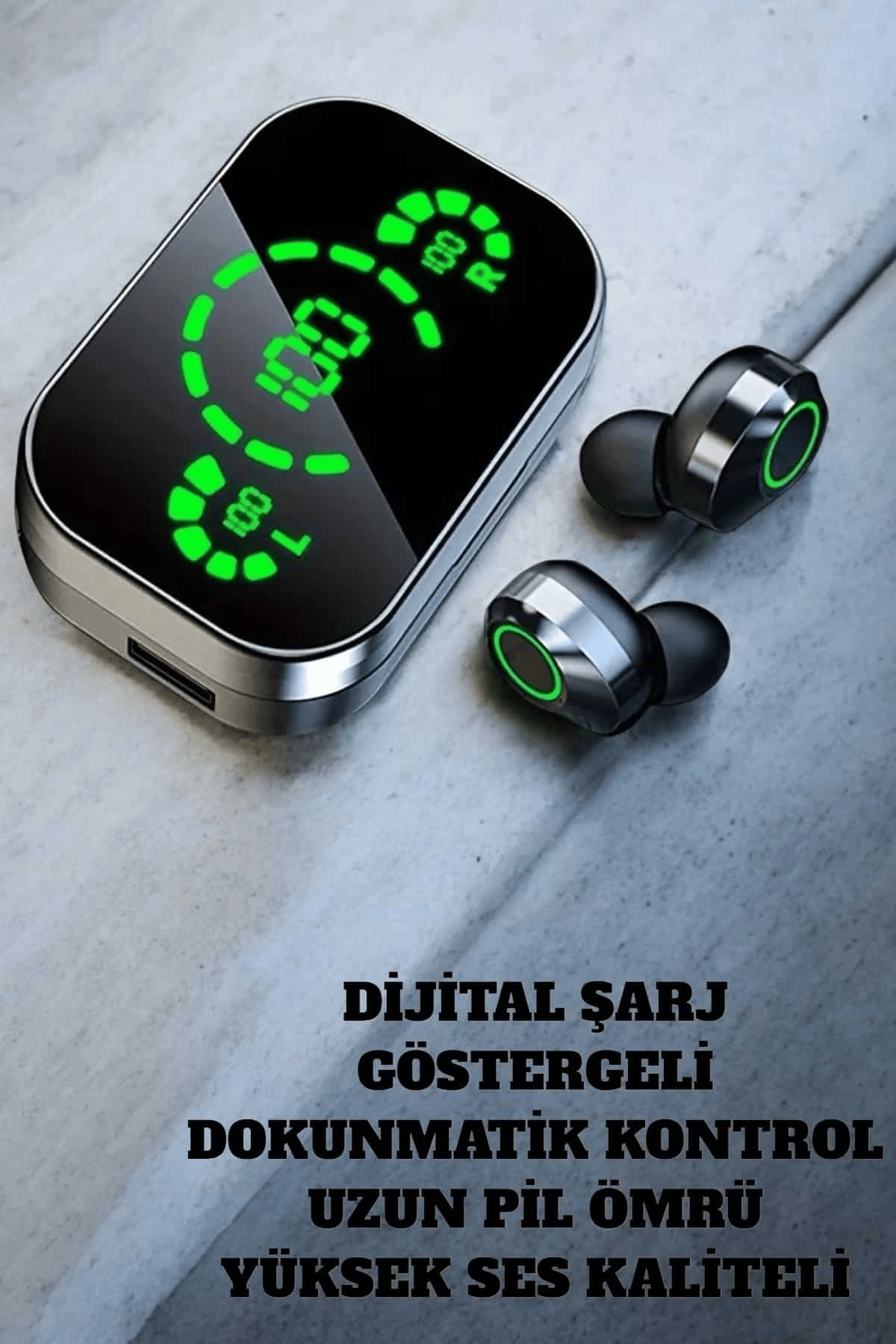 Bluetooth Kulaklık Mikrofonlu Dokunmatik Kontrol ANC Özelliği
