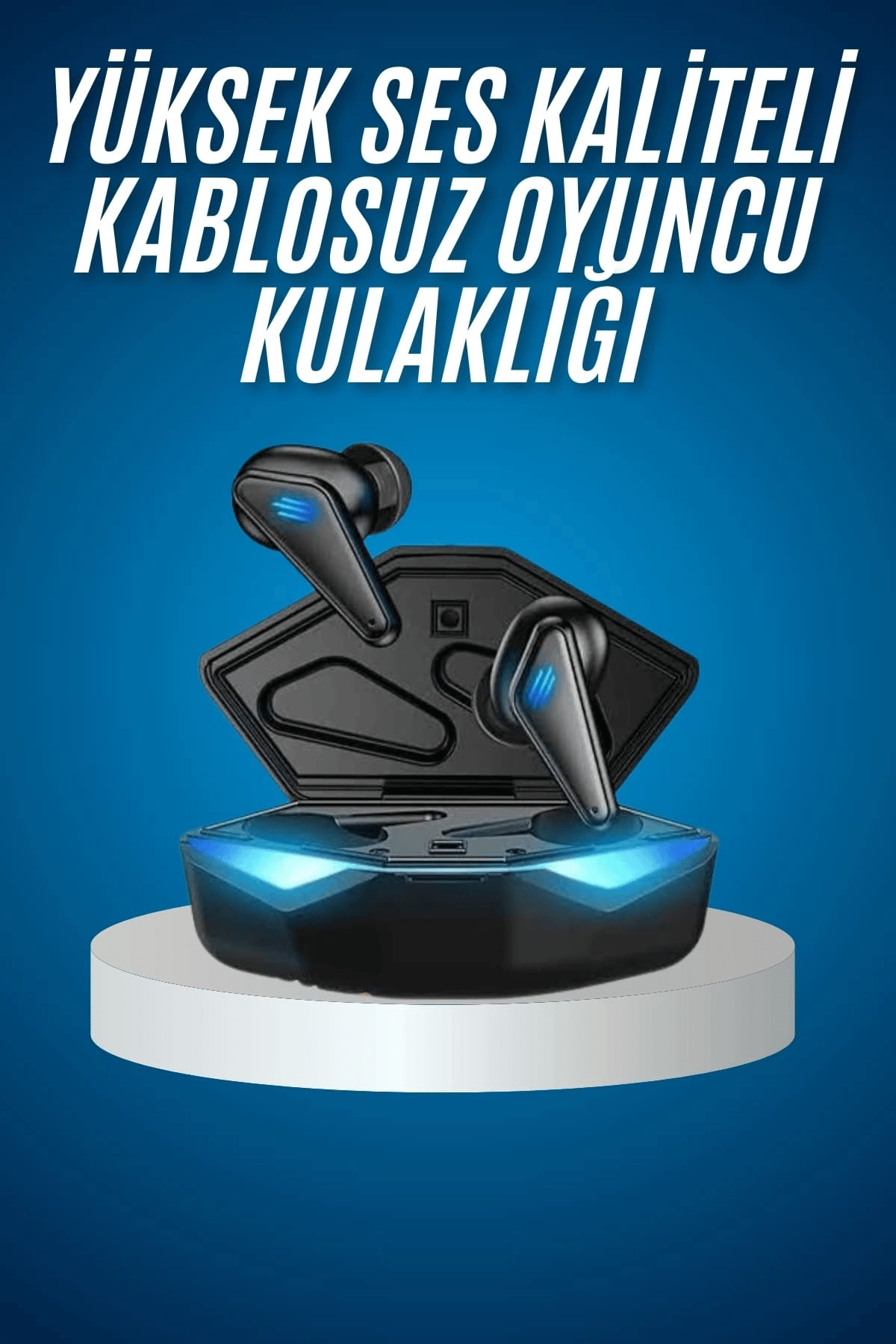 Bluetooth Kulaklık Oyuncu Kulaklığı RGB Işıklı Oyunlarda Düşük Gecikme