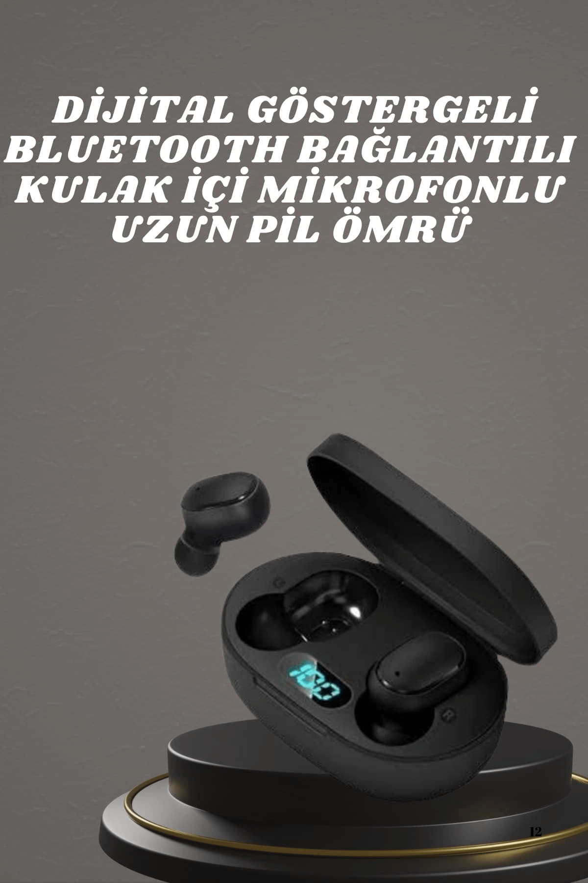 Bluetooth Kulaklık TWS Yüksek Ses Kaliteli Kesintisiz Dijital Göstergeli Kulaklık