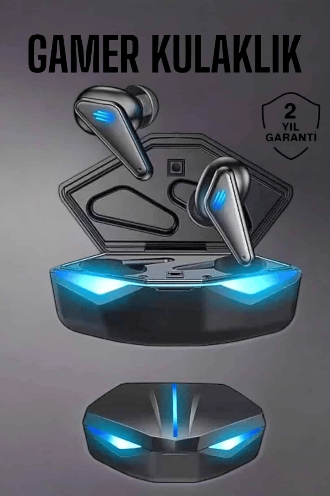 Bluetooth Oyuncu Kulaklığı Led Işıklı Kablosuz ANC Özelliği