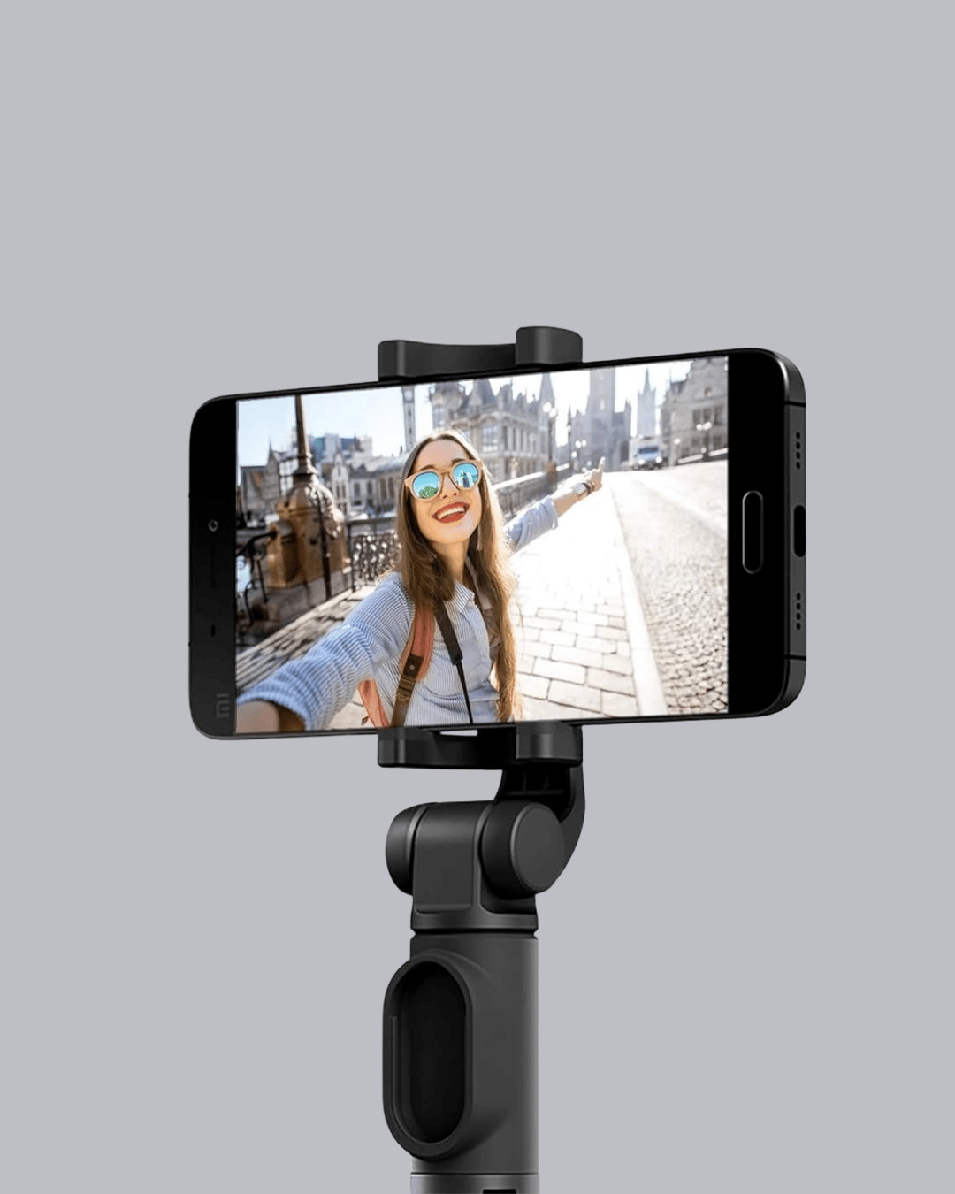 Bluetooth Selfie Çubuğu – 360° Dönebilen Başlık, Kablosuz Bağlantı