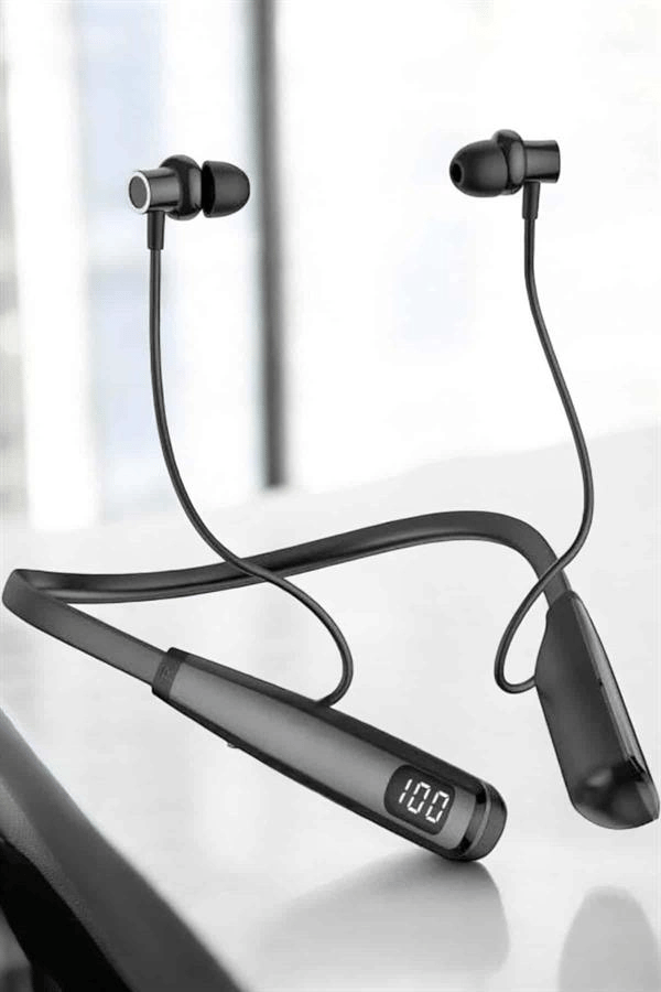 Boyun Bantlı Bluetooth Kulaklık Yüksek Ses Kaliteli 100 Saat Kulaklık