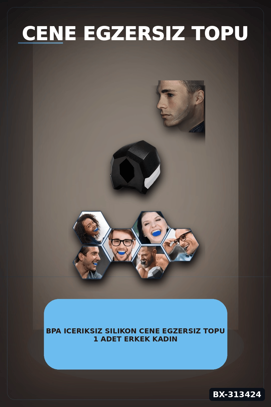 BPA Iceriksiz Silikon Cene Egzersiz Topu 1 Adet Erkek Kadin Cene Kaslari Icin BX-313424