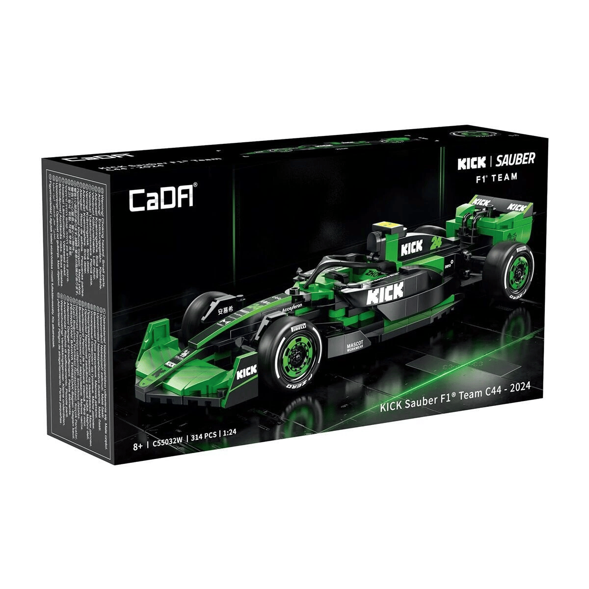 C55032W CADA SAUBER F1 FORMULA ARACI 314 PARÇA BLOCK OYUNCAK