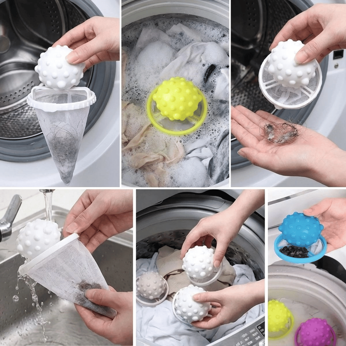 Çamaşır Makinesi Tüy Toplayıcı Filtre – Yıkanabilir Saç Ve Tiftik Yakalama Aparatı Bx40