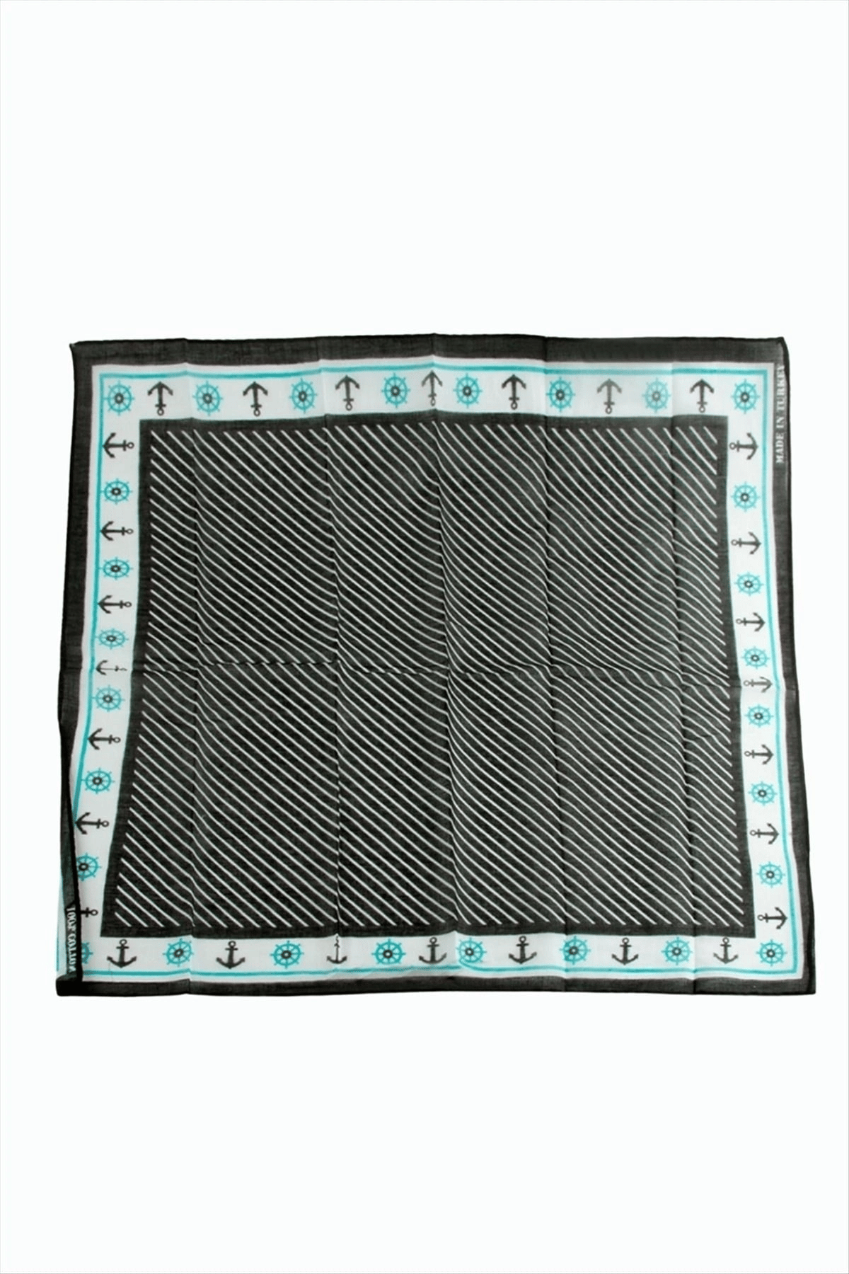 Çapa Dümen Desenli Bandana 50*50