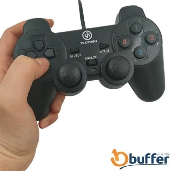 Çift Titreşimli Usb Kablolu Oyun Kolu Pc Uyumlu Vibration Gamepad