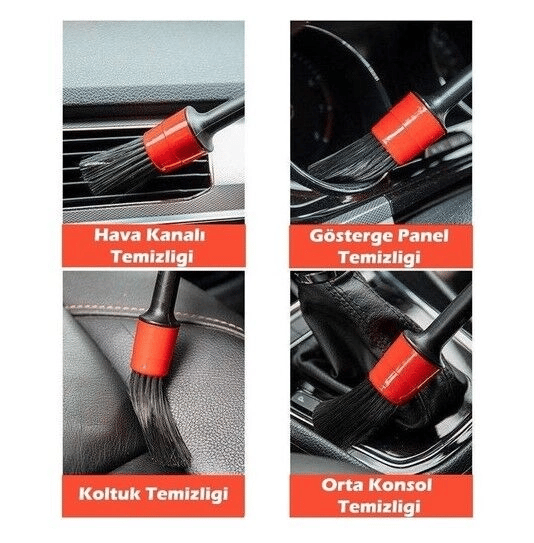 CM-648 Araba Temizlik Detay Fırçası 5li Set