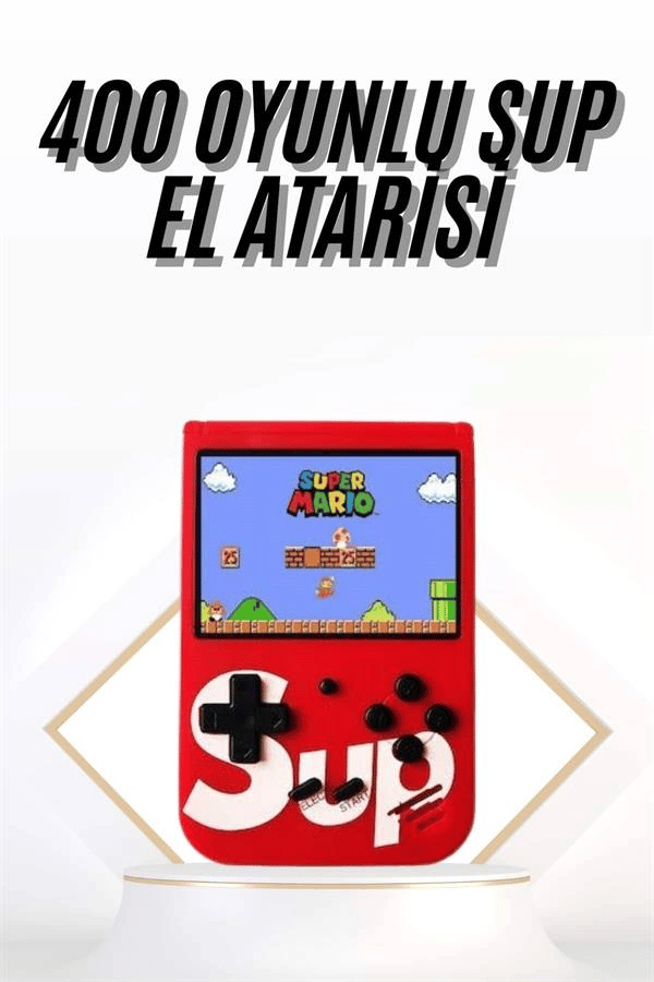 Çocuklara Özel Taşınabilir Sup El Atarisi 400 Oyunlu Nostaljik Oyun Konsolu