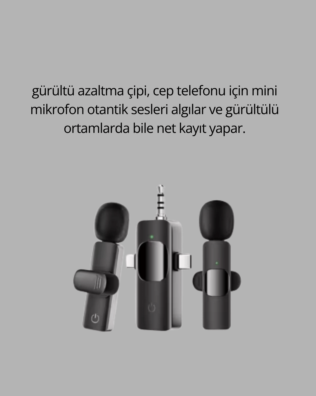 Çok Yönlü Mikrofon - Net Ses, Uzun Pil