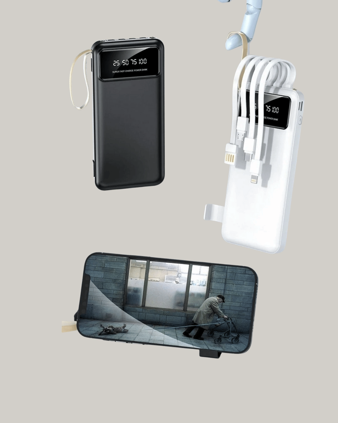 Çoklu Güvenlik Korumalı 20.000 mAh Powerbank Fener Özellikli