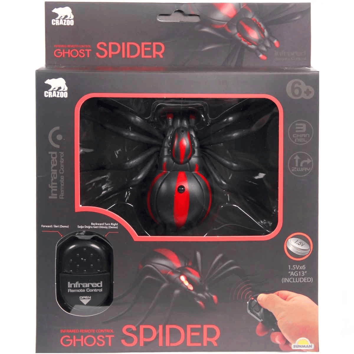 Crazoo Uzaktan Kumandalı Ghost Örümcek S00003819