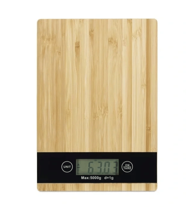Crown Dijital Hassas Mutfak Tartısı - Terazisi-hassas Ölçüm 5kg Bambu Görünümlü Bx40