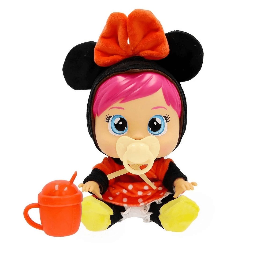 Cry Babies Love and Care Minnie Kostümlü Bebek