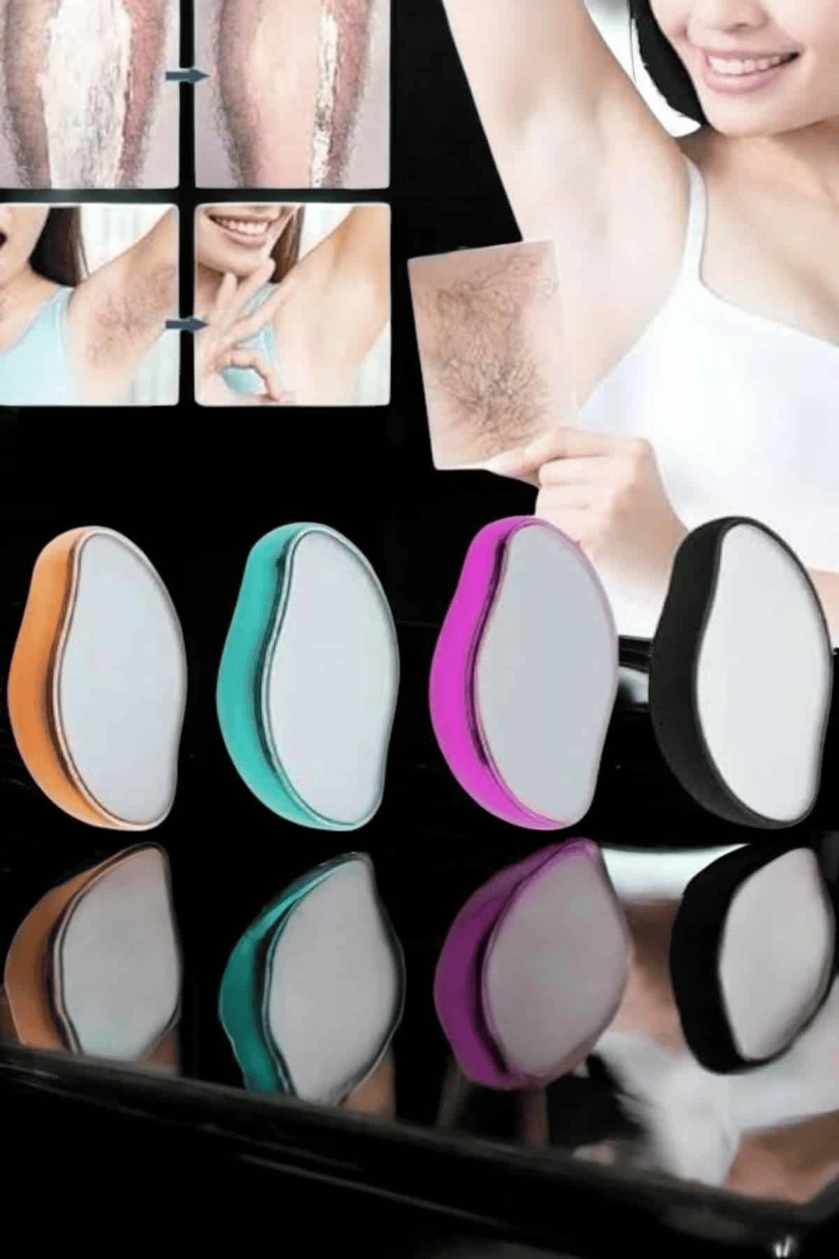 Crystal Eraser Epilasyon Aleti Tüy Silgisi Tüy Alıcı Kristal Epilatör Ağda