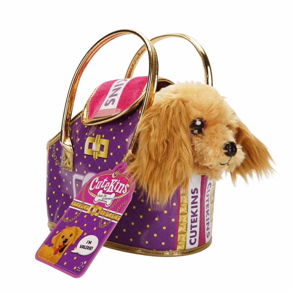 Cutekins Taşıma Çantalı Peluş Köpek - S00050585