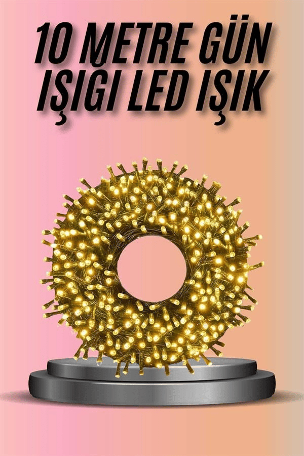 Dekoratif Aydınlatma Ampüllü 10 Metre Gün Işığı Şerit Led